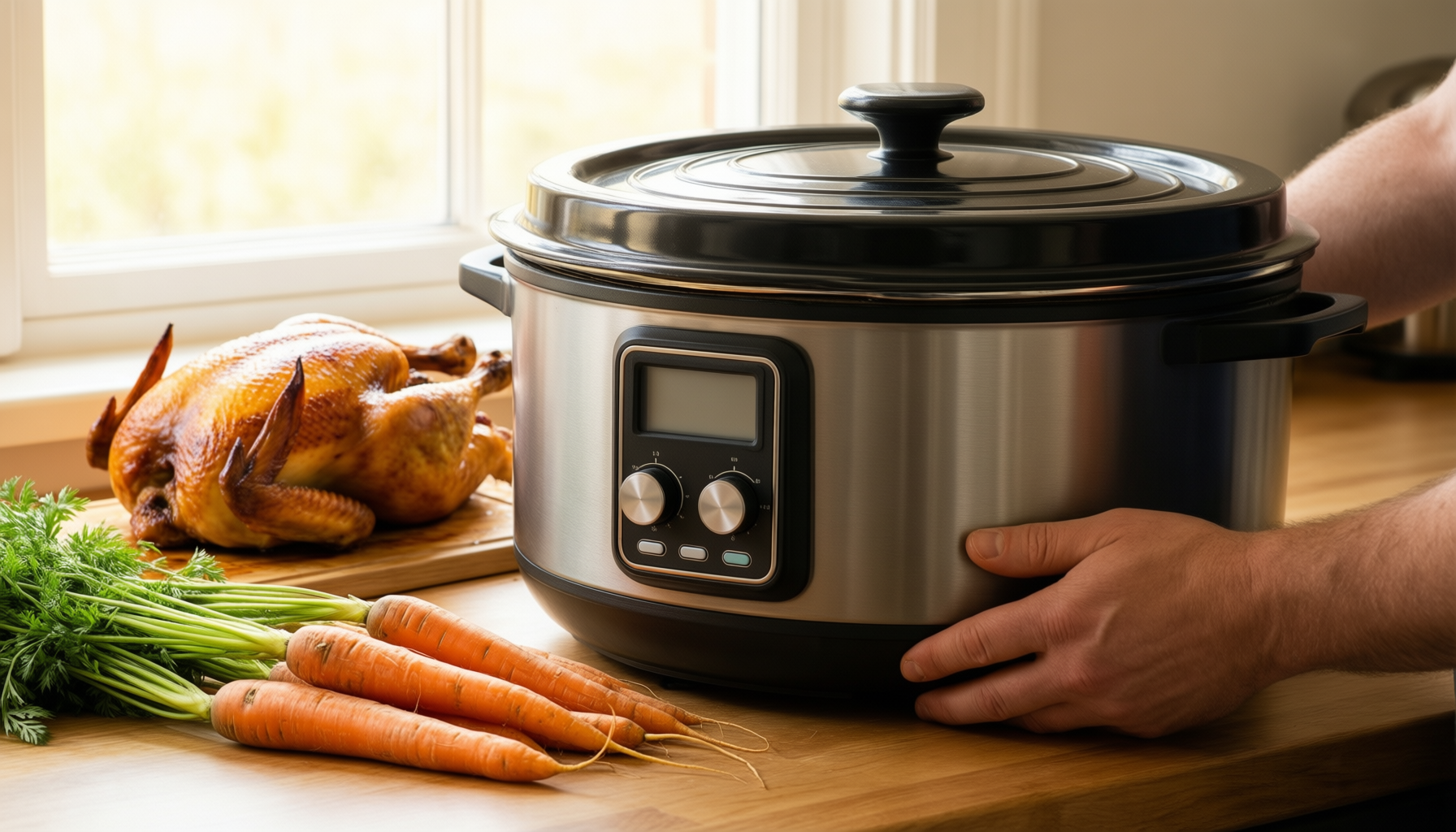 vancasso dutch oven 5 litres — lifestyle photo showing vancasso Dutch Oven 5 in use