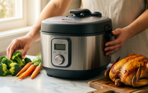 goodful all-in-one pot — lifestyle photo showing Goodful All-In-One Pot, Multilayer in use