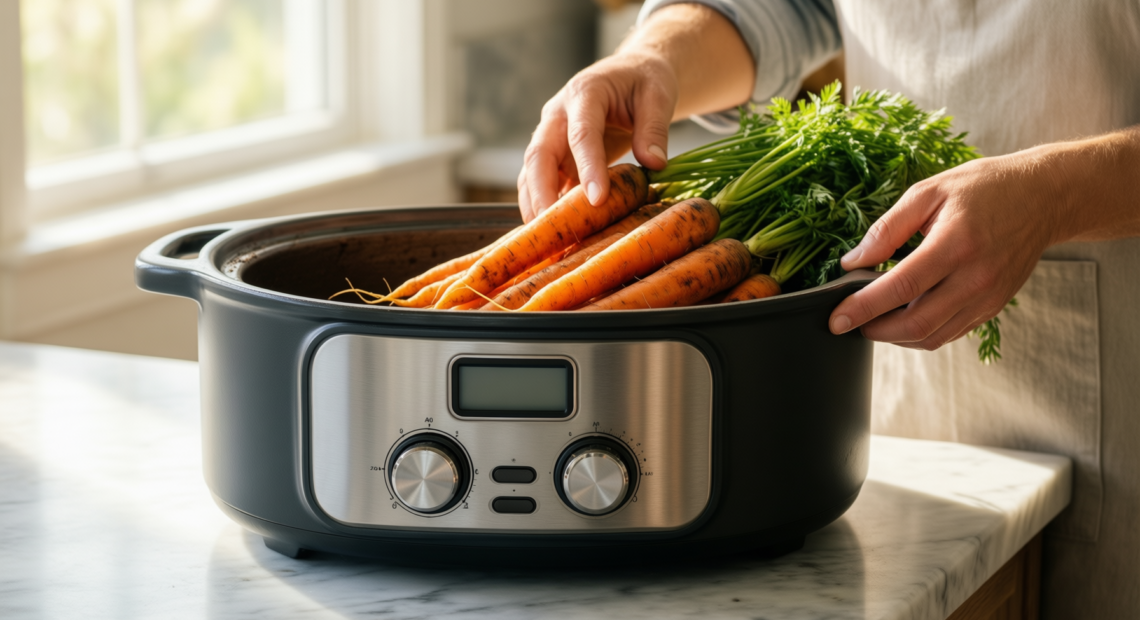 daterra cucina ceramic dutch oven — lifestyle photo showing DaTerra Cucina Nonstick Ceramic in use