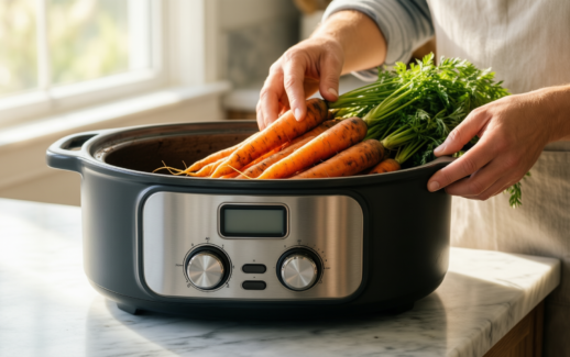 daterra cucina ceramic dutch oven — lifestyle photo showing DaTerra Cucina Nonstick Ceramic in use