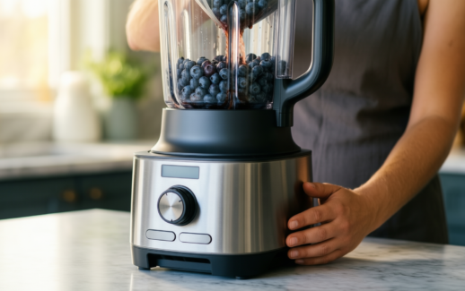 best baby food blender uk — lifestyle photo showing Baby Food Blender, Auto in use