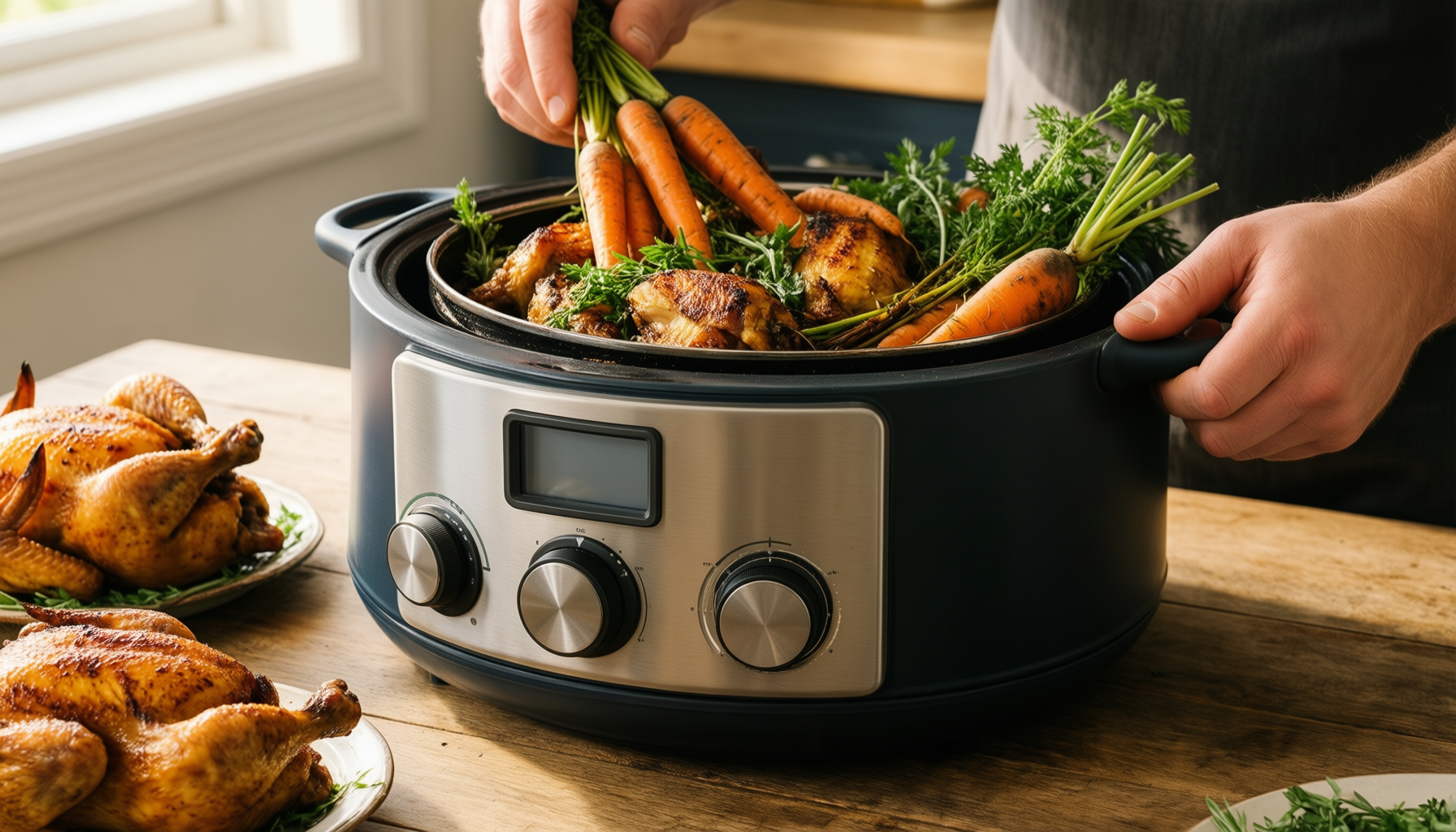 Gibson Home Addlestone 7 Qt Enamelled — lifestyle photo showing Gibson Home Addlestone 7 in use