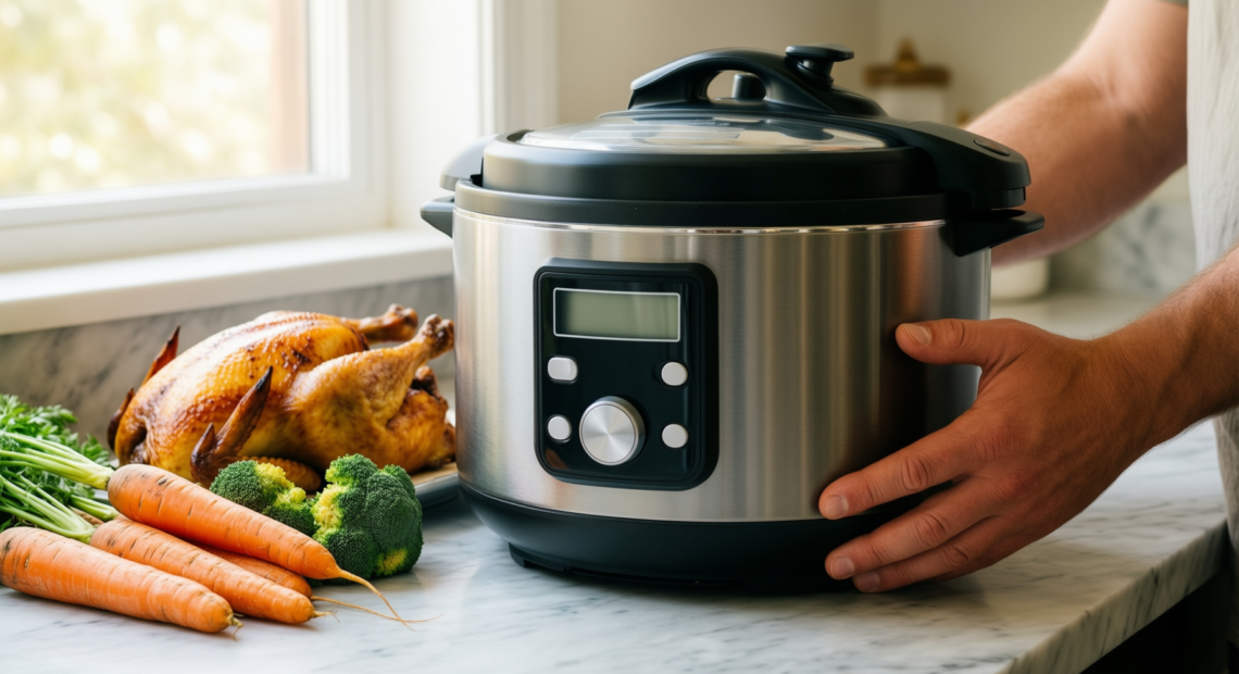 imusa mini calderos uk — lifestyle photo showing IMUSA USA 4 Piece in use