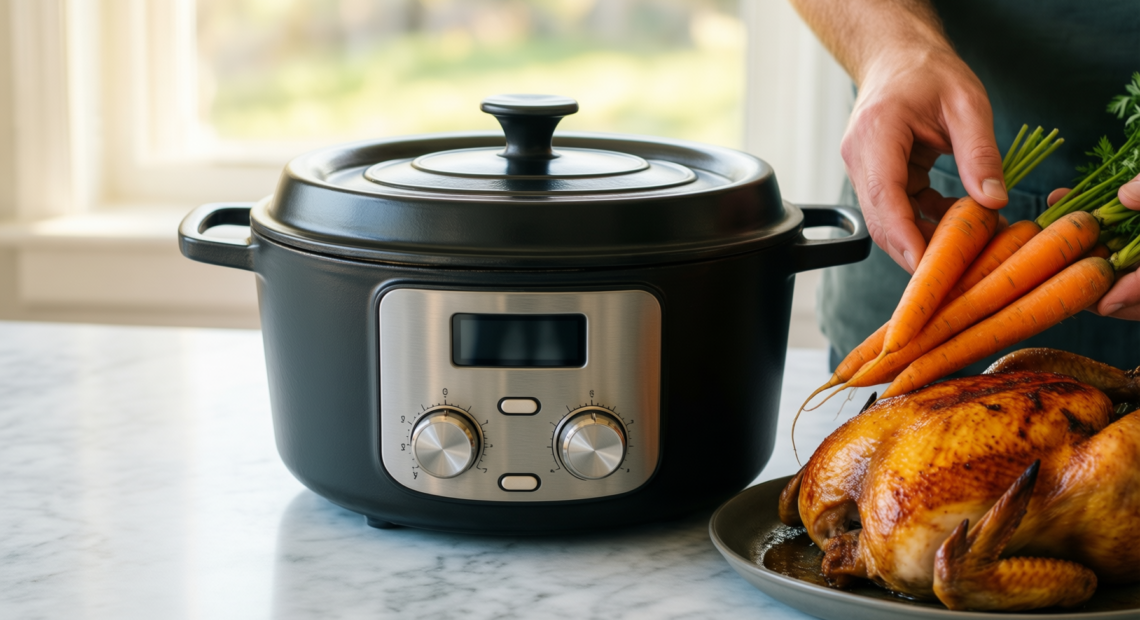 northriver casting 2-in-1 cast iron dutch — lifestyle photo showing Northriver Casting 2-In-1 Pre in use