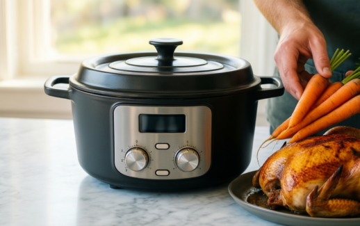 northriver casting 2-in-1 cast iron dutch — lifestyle photo showing Northriver Casting 2-In-1 Pre in use